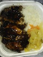 Jerk Chicken with Cabbage and Rice